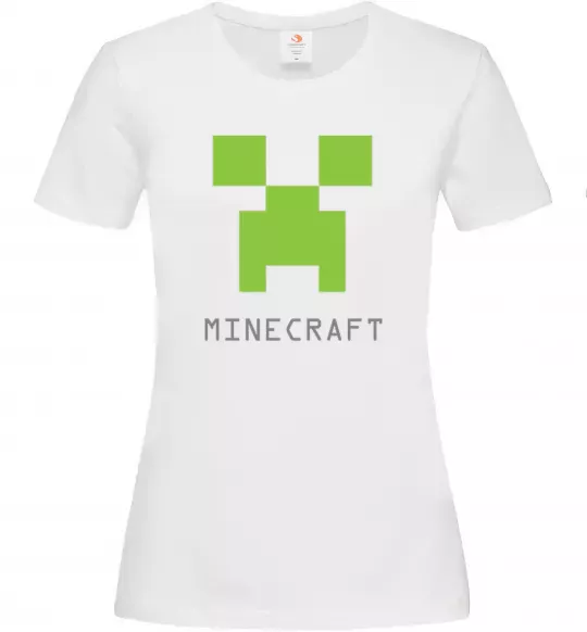 Жіноча футболка MINECRAFT Simple Білий фото