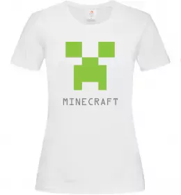 Женская футболка MINECRAFT Simple Белый фото