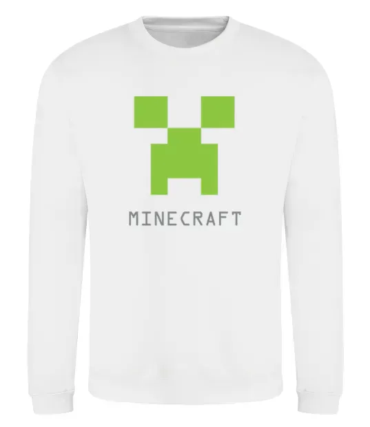 Свитшот MINECRAFT Simple Белый фото
