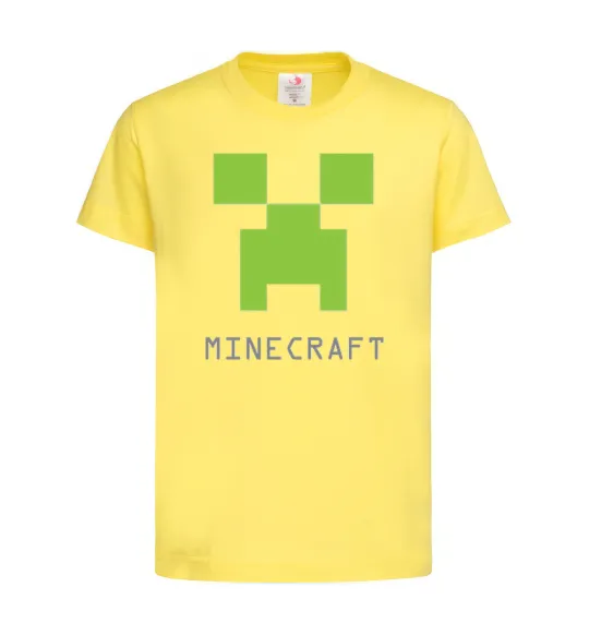 Детская футболка MINECRAFT Simple Лимонный фото
