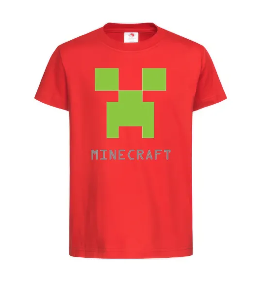 Детская футболка MINECRAFT Simple Красный фото
