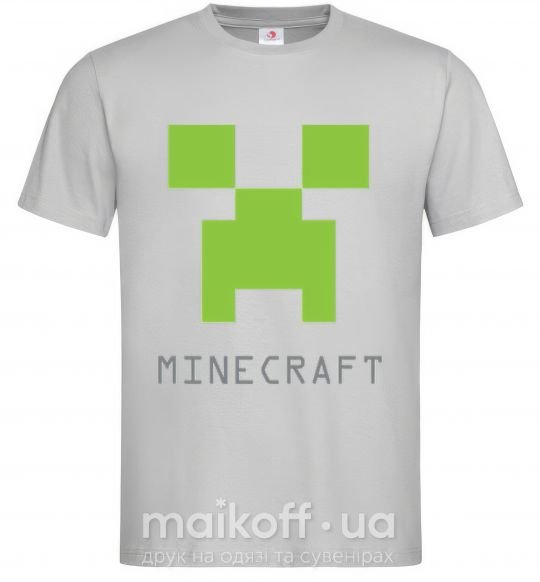 Чоловіча футболка MINECRAFT Simple Сірий фото