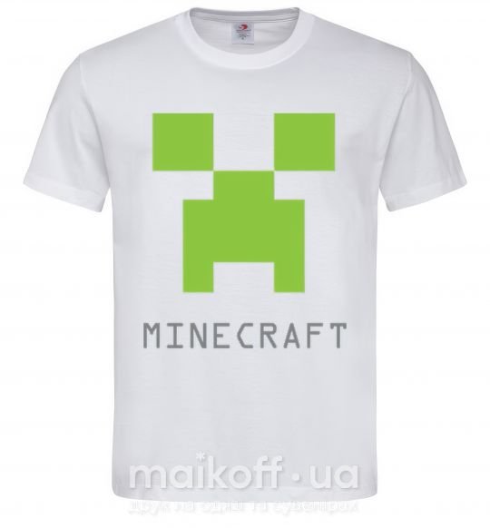 Чоловіча футболка MINECRAFT Simple Білий фото
