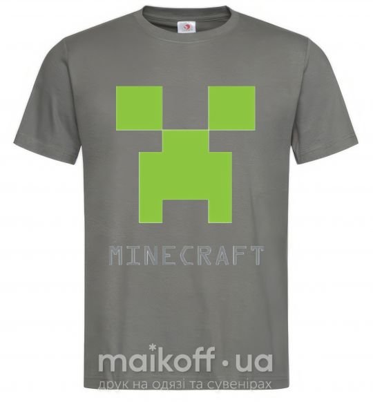 Чоловіча футболка MINECRAFT Simple Графіт фото