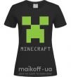 Жіноча футболка MINECRAFT Simple Чорний фото