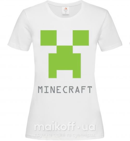 Жіноча футболка MINECRAFT Simple Білий фото