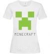 Женская футболка MINECRAFT Simple Белый фото