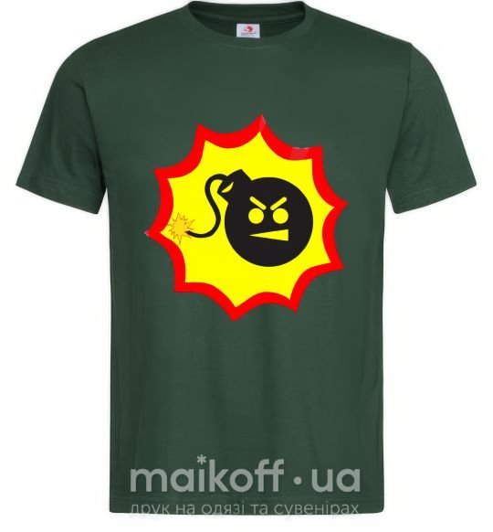 Чоловіча футболка BOMB Angry Темно-зелений фото
