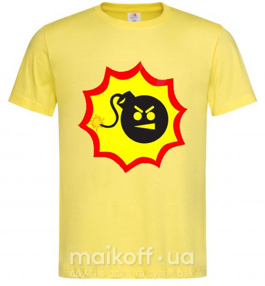 Мужская футболка BOMB Angry Лимонный фото