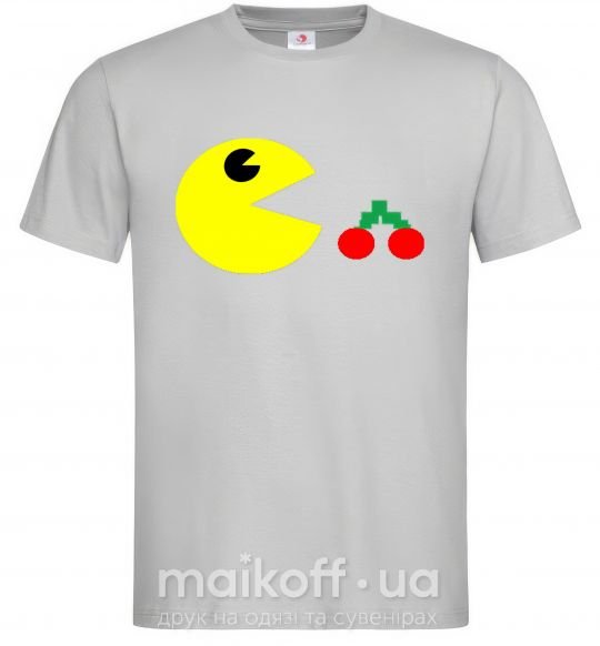 Мужская футболка Pacman arcade Серый фото