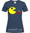 Женская футболка Pacman arcade Темно-синий фото