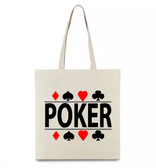 Еко-сумка POKER Game Бежевий фото