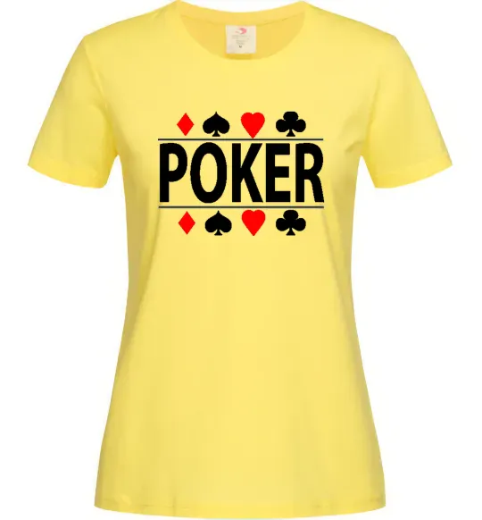 Жіноча футболка POKER Game Лимонний фото