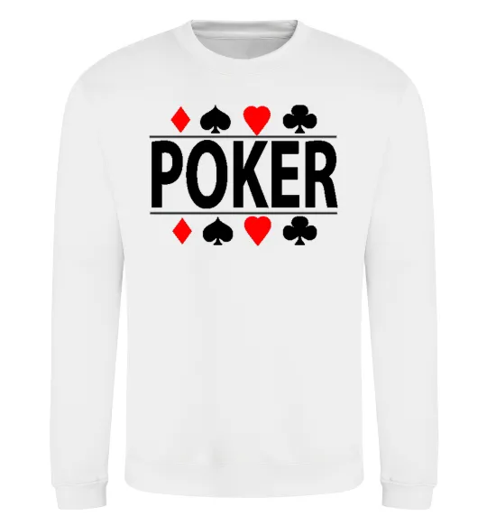 Свитшот POKER Game Белый фото