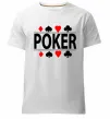 Чоловіча преміум футболка POKER Game Білий фото
