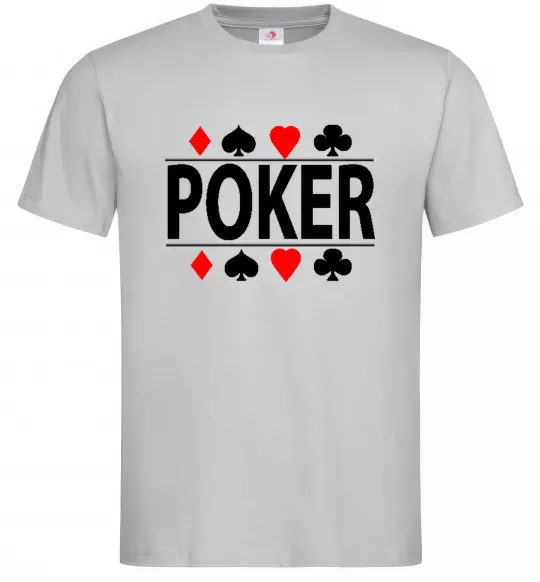 Чоловіча футболка POKER Game Сірий фото