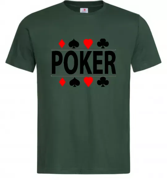 Чоловіча футболка POKER Game Темно-зелений фото