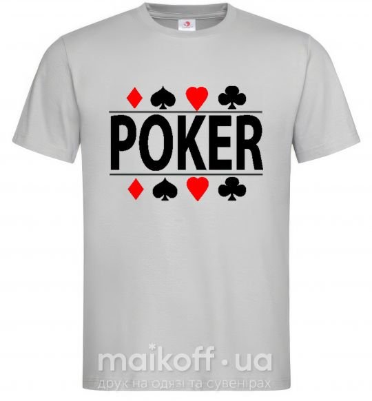 Мужская футболка POKER Game Серый фото