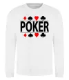 Світшот POKER Game Білий фото
