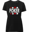 Женская премиум футболка POKER Game Черный фото