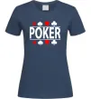 Жіноча футболка POKER Game Темно-синій фото