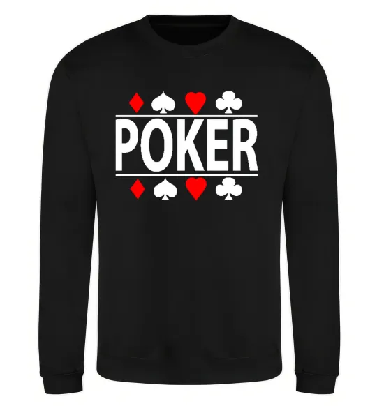Свитшот POKER Game Черный фото
