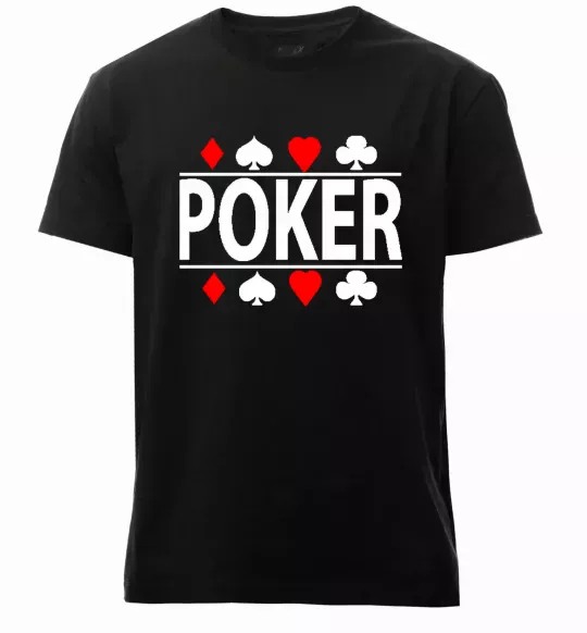Чоловіча преміум футболка POKER Game Чорний фото