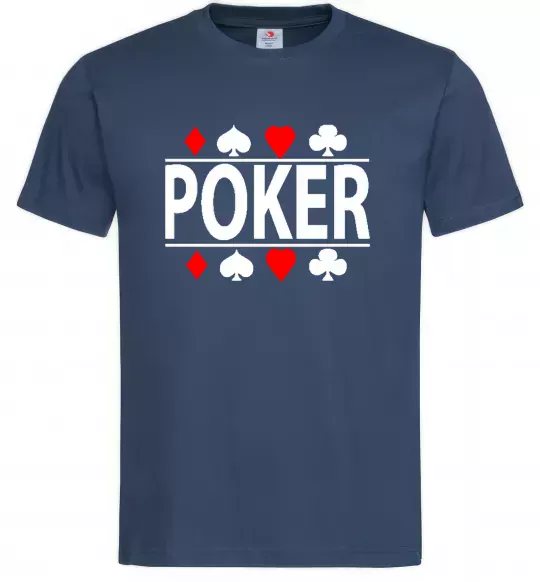 Чоловіча футболка POKER Game Темно-синій фото