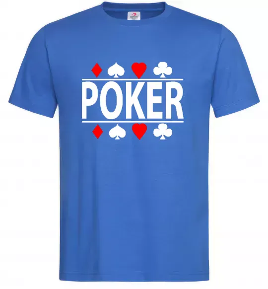 Чоловіча футболка POKER Game Яскраво-синій фото