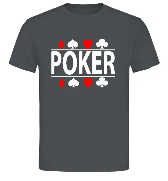 Чоловіча футболка POKER Game Графіт фото