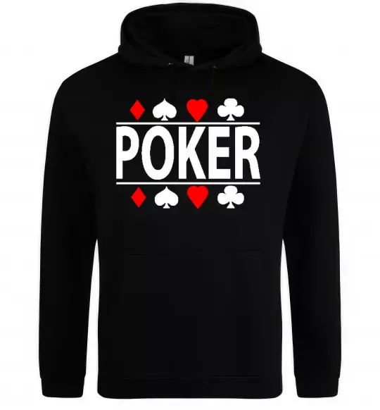 Женская толстовка (худи) POKER Game Черный фото