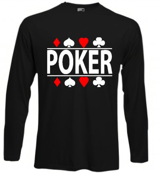 Лонгслів POKER Game Чорний фото