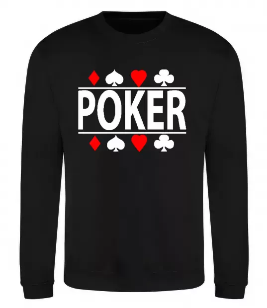 Світшот POKER Game Чорний фото