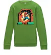 Детский Свитшот Super Mario blocks Лаймовый фото