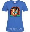 Женская футболка Super Mario blocks Ярко-синий фото