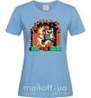 Женская футболка Super Mario blocks Голубой фото