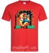 Мужская футболка Super Mario blocks Красный фото