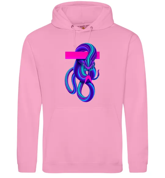 Жіноча толстовка (худі) Неоновий змій Рожевий фото