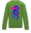 Детский Свитшот Неоновий змій Лаймовый фото