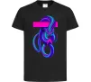 Дитяча футболка Неоновий змій Чорний Дитяча футболка Неоновий змій Чорний фото
