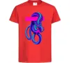 Дитяча футболка Неоновий змій Червоний Дитяча футболка Неоновий змій Червоний фото