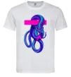 Мужская футболка Неоновий змій Белый фото