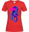 Жіноча футболка Неоновий змій Червоний Жіноча футболка Неоновий змій Червоний фото