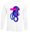 Лонгслив Неоновий змій Белый фото