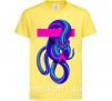 Детская футболка Неоновый змей Лимонный фото
