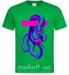 Чоловіча футболка Неоновый змей Зелений фото