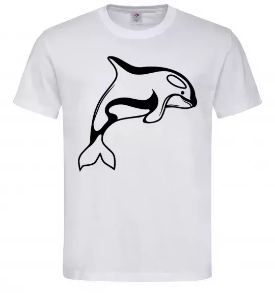 Мужская футболка Кит косатка Белый фото