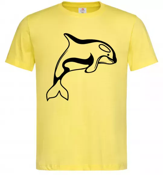 Мужская футболка Кит косатка Лимонный фото