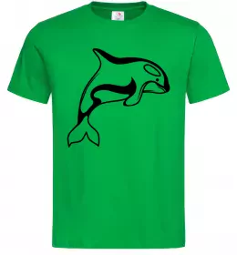 Мужская футболка Кит косатка Зеленый фото