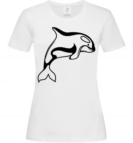 Жіноча футболка Кит косатка Білий фото